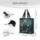 thumbnail image 3 of Balery Starry Sky Meditating Lion Bolsa de Mano para Mujeres con Cremallera, Bolsa de Gimnasio con Compartimentos, Bolsa para Laptop, Bolsa para Trabajo, 3 of 6