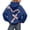 Blue, variant on Bleached Hoodie for Women Graphic Cross Print Long Sleeve Pullover, Y2K Oversized Hoodies 2026 Outfits, Soft Fleece Lined Casual Sweatshirt with Kangaroo Pocket(Blue,XXL)