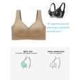 thumbnail image 6 of Sveltors Wireless Bra for Women Full-Coverage Wirefree Comfort Lightly Lined Seamless Support T-Shirt Bra, 6 of 7