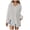 Grey, variant on COMVALUE Button Down Shirts for Women 2026 Oversized Long Sleeve Collar Boyfriend Shirt Cotton Gauze Tops Dressy Casual Blouse (Green, S)