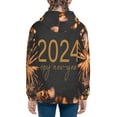 thumbnail image 4 of Kll Unisex Kids Boys Girls Hooded Pocket Pullover Hoodies-Happy New Year 2024, 4 of 9