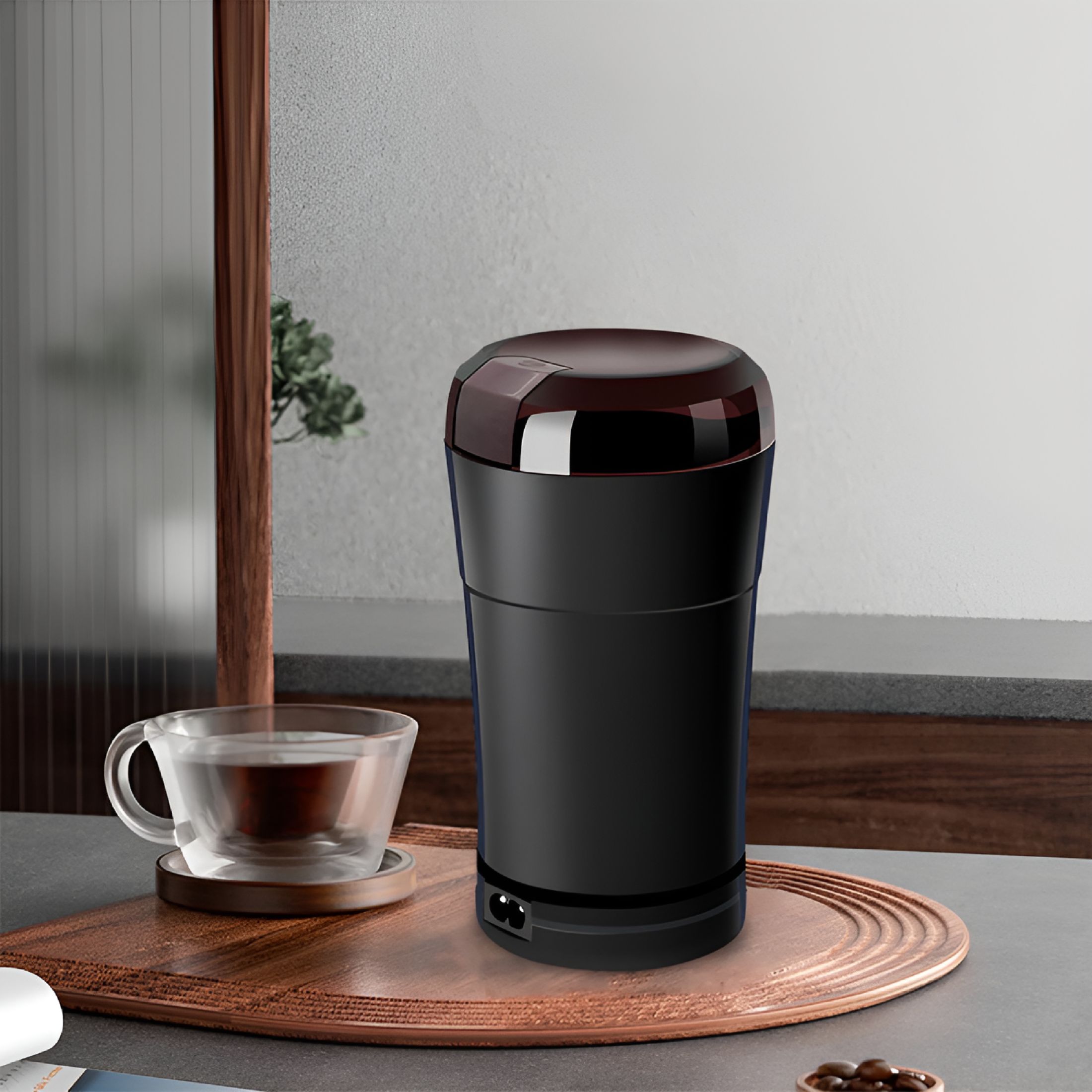 ZEPARO Electric Herb Grinder - Compact and Efficient Spice Grinder with Stainless Steel Blades,Fast Grinding for Dry Spices,Herbs,and Coffee Beans
