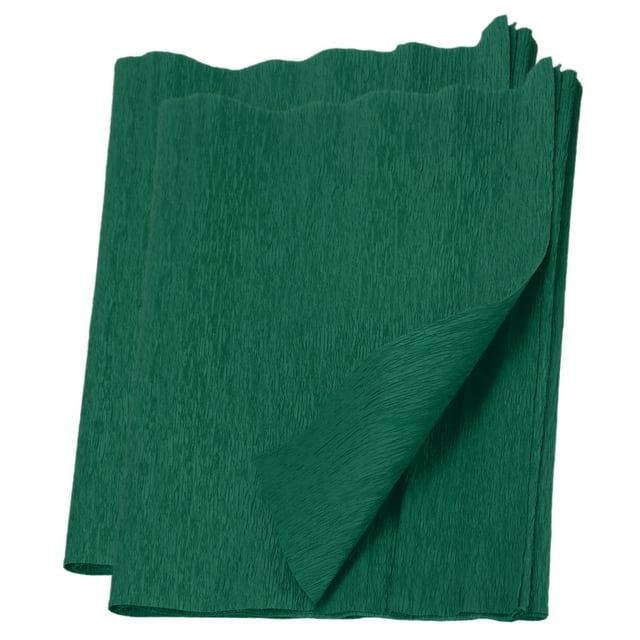 Unique Bargains Rouleaux de Papier Crêpe 7,5 Pi de Long 20 Pouces de Large, Vert, Lot de 2