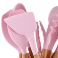thumbnail image 5 of Set Kitchenware Kit Silicone Cookware Set Wood Handle Non Stick Cooking Utensils with Container, 5 of 5