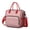 Red-24, variant on Large Insulated Tote Bag with Bengal Tiger Print - Leakproof Cooler Bag for Office & Outdoor, Multi-Pocket Waterproof Thermal Lunch Tote with Jungle Stripes Design