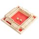 thumbnail image 1 of FELTECHELECTR Juego de mesa digital de madera de cuatro caras para padres e hijos, divertido juego familiar para fiestas, viajes, guarderías, juguetes educativos (rojo), 1 of 7