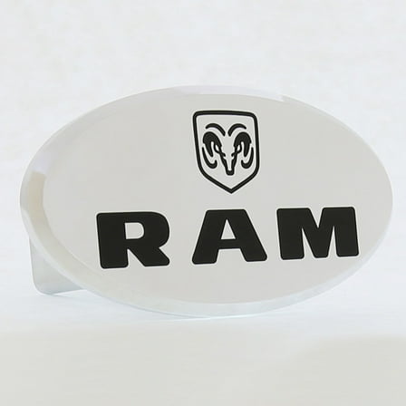 Dodge Ram Oval Hitch Cover (Chrome)