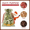 thumbnail image 5 of Fuzoiu Dinosaur Print Christmas Gift Bag,Burlap Gift Bag with Drawstring Closure & Hang Tag,Perfect for Holidays, Birthdays, and Special Occasions-Medium, 5 of 5