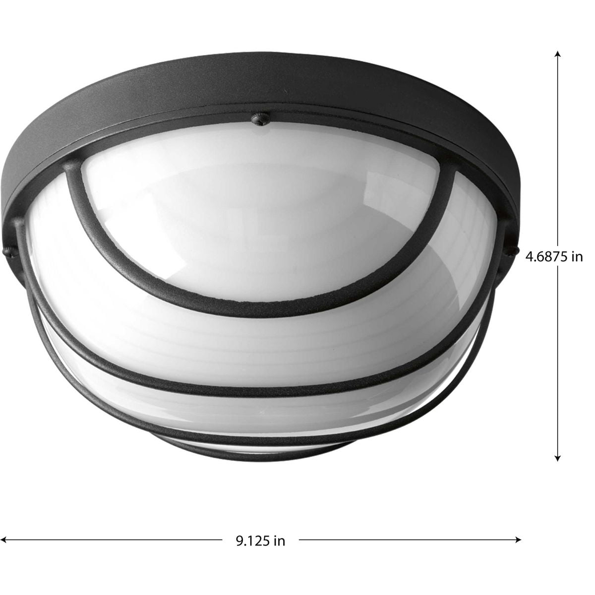 One-Light 9-1/2" LED Wall or Ceiling Bulkhead