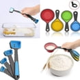 thumbnail image 2 of Foldable Silicone Measuring Cups and Measuring Spoons Set  Measuring Spoons for Cooking Baking Dosing Dosing Aid, 2 of 8