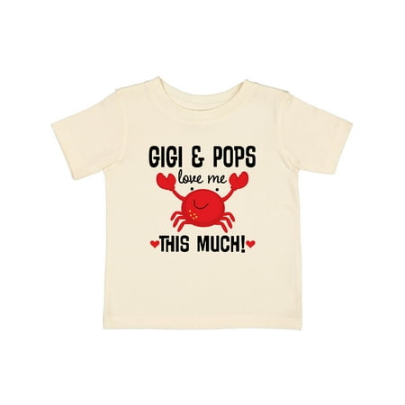 

Inktastic Gigi and Pops Love Me Grandchild Gift Baby Boy or Baby Girl T-Shirt
