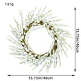 thumbnail image 2 of RKSTN Fall Decorations for Home Artificial Flower Leaf Wreath Wall Window Door Hanging Home Wedding Decoration Decorations, 2 of 4