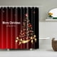thumbnail image 5 of Cortina de Ducha de Navidad,Varios Patrones de Impresión Digital Cortina de Baño de Poliéster 120x180cm,Secado Rápido con Canales Metálicos para Fácil Instalación Y Cuidado,Anillos de Cortina de Ducha, 5 of 6