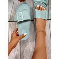 thumbnail image 1 of Fashionable Slides For Women, Buckle Decor Single Band Indoor Slippers, 1 of 4
