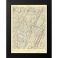 thumbnail image 2 of USGS 14x18 Black Modern Framed Museum Art Print Titled - Paw Paw Maryland West Virginia Pennsylvania Quad, 2 of 5