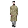 thumbnail image 1 of Atasi Kurta Pyjama de Fête pour Hommes, Col Mandarin, Ensemble Ethnique Imprimé Kurta, 1 of 5