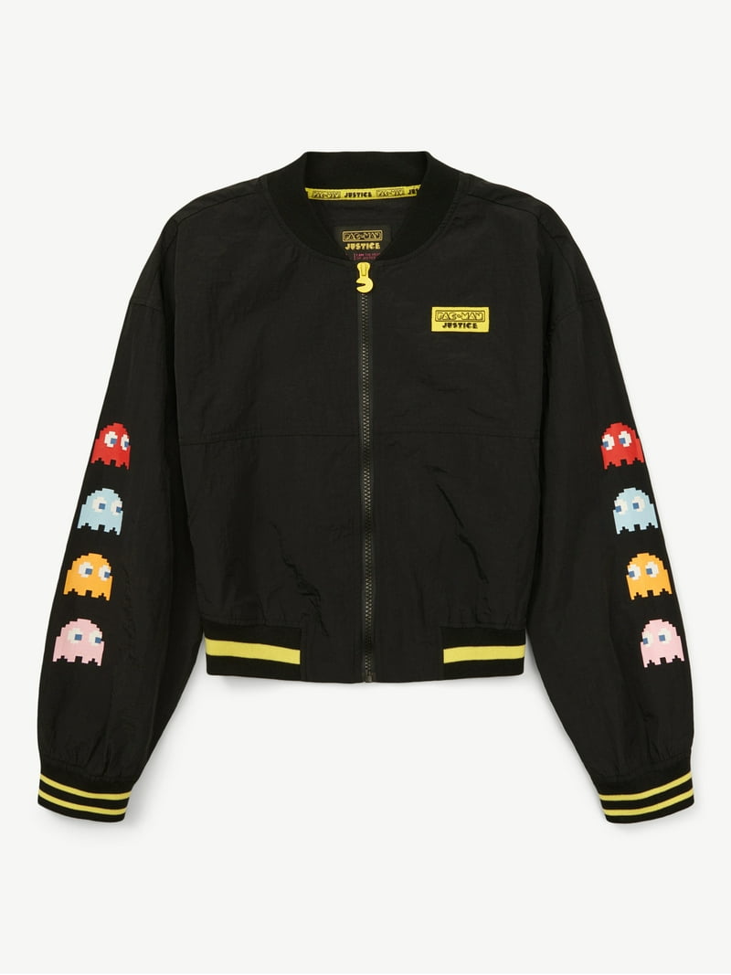 Justice Girls PAC-MAN Bomber Jacket, Sizes XS-XL & Plus