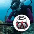 thumbnail image 4 of Máscara Subacuática Profesional, Cámara, Máscara de Buceo, Gafas de Natación, Snorkel, Soporte para Cámara de Buceo para Rojo, 4 of 5