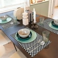 thumbnail image 6 of Placemats Set of 4 / 6, Chess chessboard pattern Placemats for Dining Table Indoor/Outdoors Heat Resistant Washable Placemats 18" x 12", 6 of 8