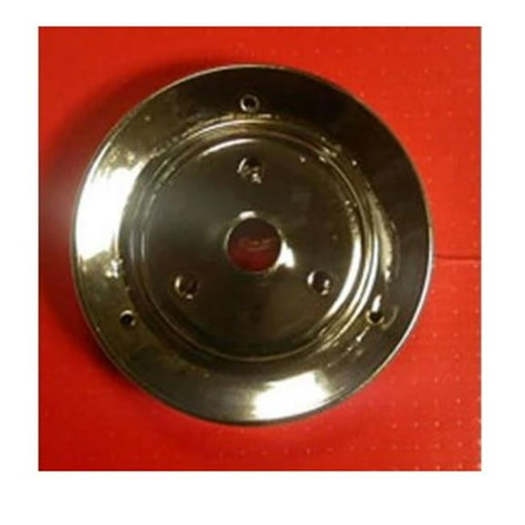 R9608 Triple Groove Crank Pulley Chevy 283-350 V - Chrome