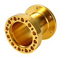 thumbnail image 2 of 3inch Universal Car Aluminium Steering Wheel Hub Spacer Steering Adapter Kit (Yellow), 2 of 4