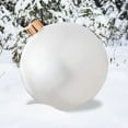 thumbnail image 4 of Bola inflable de Navidad con luz LED Bola decorada con PVC (Blanco 65 cm), 4 of 7