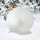 thumbnail image 1 of Bola de Navidad Inflable con Luz LED PVC Decorada (30cm) Blanca, 1 of 5