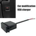 thumbnail image 3 of HPDL 12V24V Single USB Car Charger Socket 5V 24A Power Adapter Square Shapes, 3 of 7