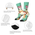 thumbnail image 3 of Silaia Bluey Print Adult Socks, Athletic Socks, Mens and Womens Crew Cushion Socks,Work Athletic Running Socks,Casual Breathable Socks, 3 of 6