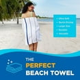thumbnail image 2 of Ben Kaufman - Terry Horizontal Sailor Stripes Beach Pool Towels - Set of 24 Pcs - 30in X 60in - 400 GSM - Luxury Hotel Towels 24-Pack (Navy), 2 of 5