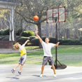 thumbnail image 5 of Panier de Basketball Portable Réglable 7,5 Pieds - 9,2 Pieds avec Panneau de 32 Pouces pour Jeunes Adultes Objectif de Basketball Intérieur Extérieur Rouge, 5 of 5