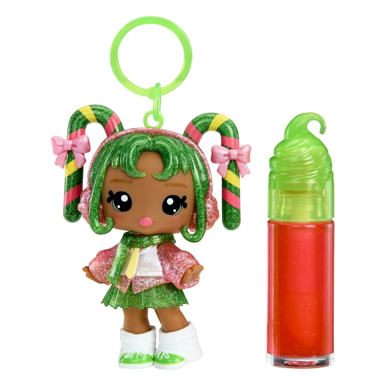 Yummiland Holiday Lip Gloss Doll - Halle Candy Cane Includes DIY