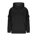 thumbnail image 4 of Kukoosong Hoodies for Women Fall Fashion Oversized Loose Sweatshirts with Multi-Pockets Winter Hooded Pullover, 4 of 6
