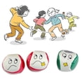 thumbnail image 4 of Pelota de malabares Wdftyju Dibujos animados Sonrisa Cara PU Cuero Bean Bag Niños, 4 of 5