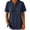 Dark Blue#summer tops for women, variant on Denim Henley Tops for Women Short Sleeve Button V Neck Jean Blouse Summer Loose Fit Side Split Work Tunic Shirts 2026 Silver,XL
