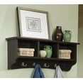 thumbnail image 4 of Alaterre Shaker Cottage Storage Bench/Coat Hook with Storage, Chocolate, 4 of 9