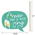 thumbnail image 5 of Big Dot of Happiness Funny Just Engaged - Colorful - Engagement Party Photo Booth Props Kit - 10 Piece, 5 of 5
