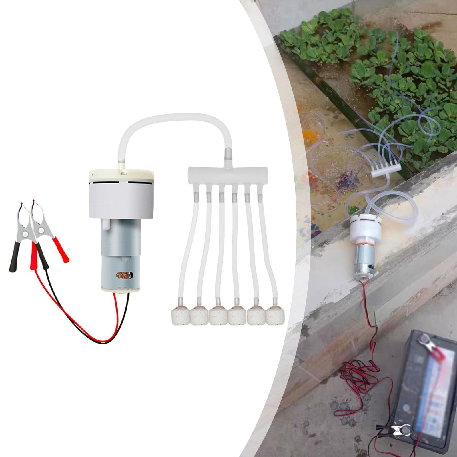 Mini Aquarium Oxygen Pump Aerator Whisper Energy Saving PP Material for Fish Tanks Outdoor Activities