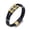 Type1-Black and Gold, variant on Leather Bracelet for Men Multi-Layer Braided Leather Bracelet Stainless Steel Bangle Bracelet Wristband Jewelry Gifts for Men