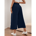 thumbnail image 5 of SOMER Wide Leg Pants Woman Cropped Trousers Comfortable Loose Lounge Pants for Women Casual Work, 5 of 7