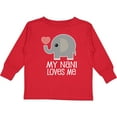 thumbnail image 3 of Inktastic My Nani Loves Me Grandchild Gift Boys or Girls Long Sleeve Toddler T-Shirt, 3 of 5