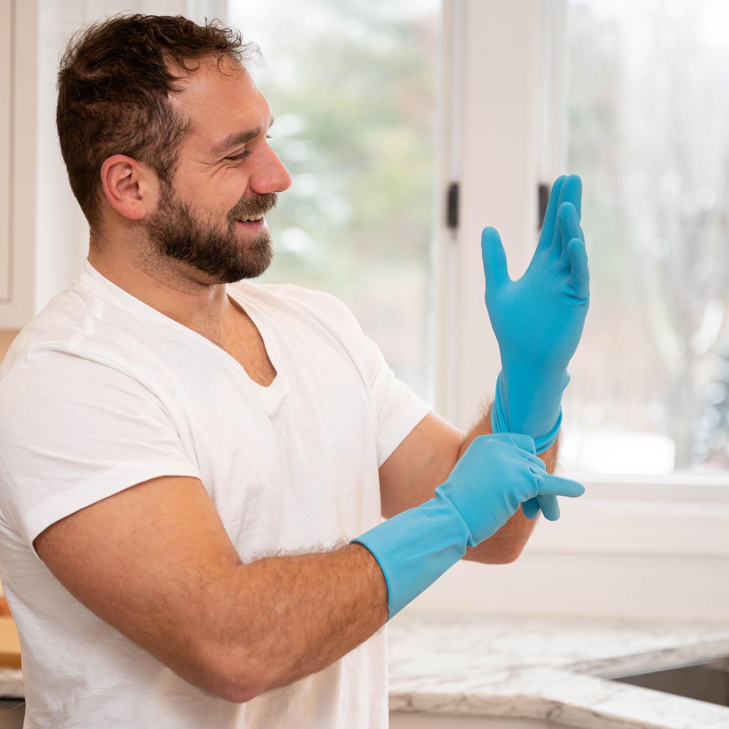 Vileda Fresh Comfort Gloves, Large/X-Large Size, 12-pack