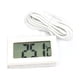 thumbnail image 1 of Sidaley Termómetro digital con sonda 2M LCD Detector de temperatura Refrigerador de cocina Incubadora Higrómetro Medidor Tanque de peces Electrónica Blanco, 1 of 6