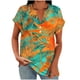 thumbnail image 2 of Xuyuer Vintage Style Raglan Sleeve Button Top - Women's Fashion Casual Printed V-Neck Loose Sleeve Blouse for Weekend Outings, Retro Inspired Spring Summer Fashion & Boho Chic Wardrobe Staple, 2 of 6