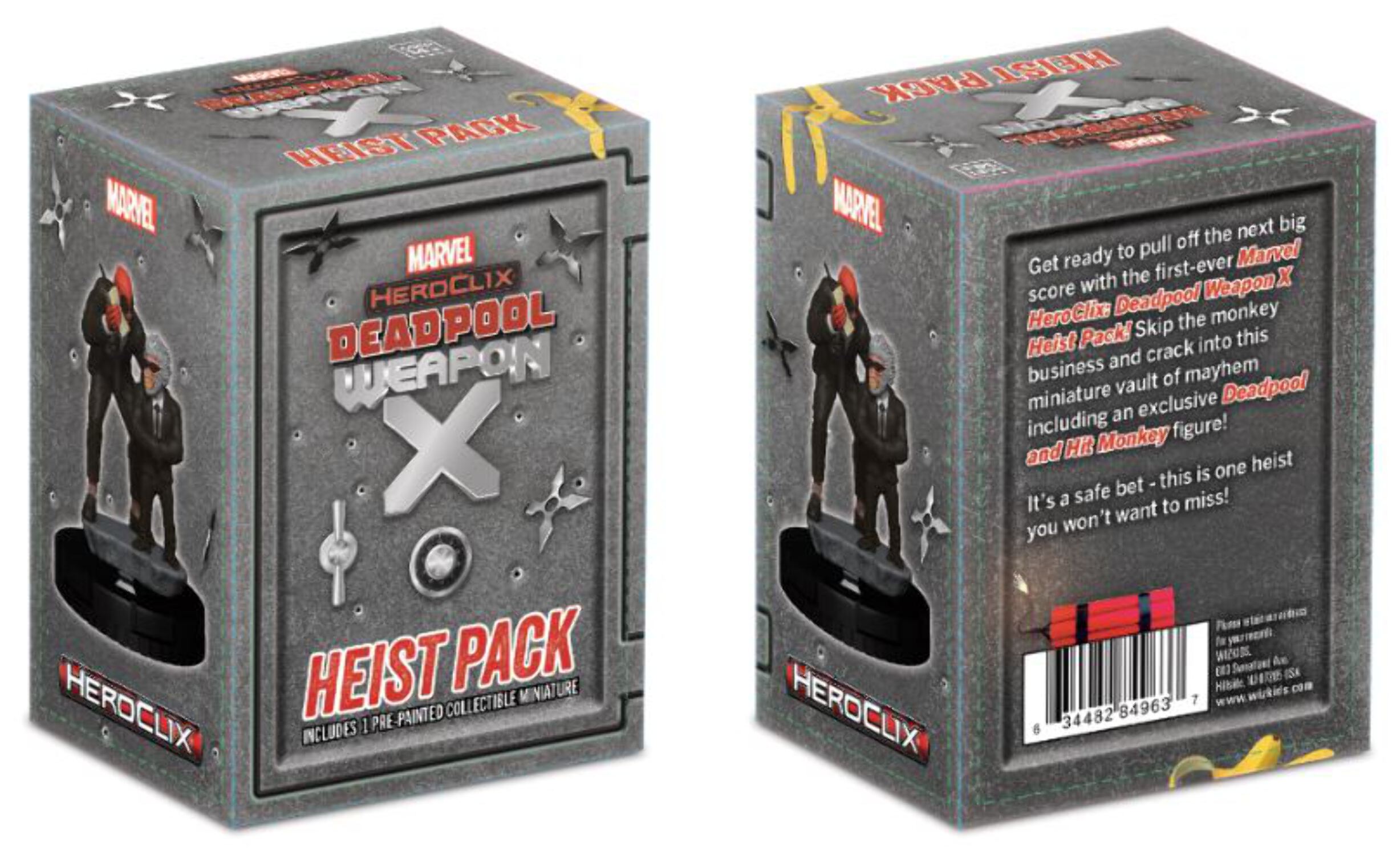 Marvel Deadpool Weapon X Deadpool & Hit Monkey Heist Pack
