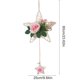 thumbnail image 3 of Pendiente de Flor Artificial, Adornos de Pared, Flor Falsa Colgante, Ornamento Floral, Artificial para Interior, Jardín Simulativo, Pendiente de Madera, Floral Artificial, Long-Tail,, 3 of 9