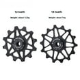 thumbnail image 2 of Lightweight Aluminum Alloy Rear Derailleur Pulley with Ceramic Bearing - 14T Red, Compatible with Road and Mountain Bikes, Smooth Rotation, Durable Construction for Cycling Enthusiasts (12T Option, 2 of 6