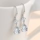 thumbnail image 2 of Pendientes colgantes de plata para mujer con piedras semipreciosas, plata de ley 925 natural, 2 pares, 2 of 5