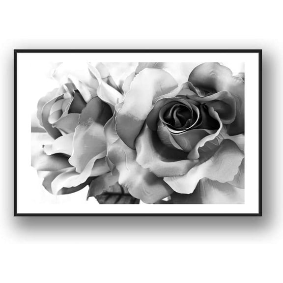 IDEA4WALL Framed Canvas Wall Art for Living Room, Bedroom Rose Flowers Canvas Prints for Modern Home Decoration Ready to Hang