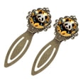thumbnail image 2 of Panda sunflowers Elegant Vintage Copper-Colored Lace Bookmarks - Set of 2 Stainless Steel Book Markers for Book Lovers and Readers, 2 of 5